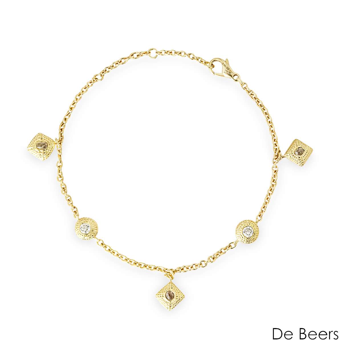 De Beers Yellow Gold Talisman Charm Bracelet B102173 De Beers Yellow Gold Talisman Charm Bracelet B102173